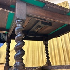 ダイニングテーブル 3WAY アンティーク 木製レトロの画像