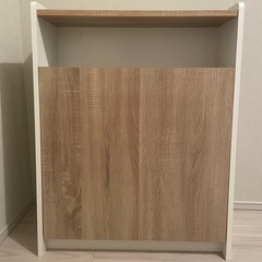 ウッドペールストッカー　ゴミ箱　棚　アイリスオーヤマの画像