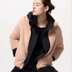 UNIQLO ボアジャケット pink Mサイズ の画像