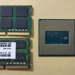 【PCパーツセット】ノート用DDR3L 8G x 2 i5 4200M,i5 3320Mの画像