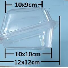 1個5円フードパック食品容器折り蓋式側面外嵌タイプの画像