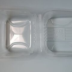 1個5円フードパック食品容器折り蓋式側面外嵌タイプの画像