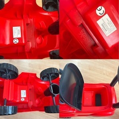 ktoys 赤い車 手押し車 ハンドル付き 乗用玩具 ビジーカー 乗り物 carの画像