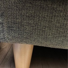 3人がけ ソファ 緑 ふかふか クッション付き 洗えるカバー 【12/7まで！】の画像