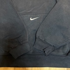90s NIKE ナイキ スウェット パーカー センターロゴ バスケ XL 黒の画像