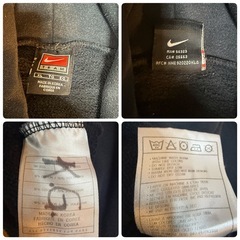 90s NIKE ナイキ スウェット パーカー センターロゴ バスケ XL 黒の画像