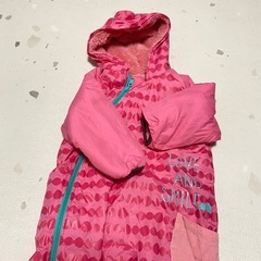 RAG MART フリースジャンプスーツ ピンク　90の画像