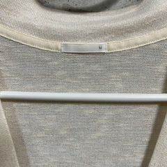 GU ロングカーディガン　アイボリー　薄手の画像