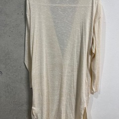 GU ロングカーディガン　アイボリー　薄手の画像