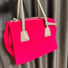 赤いバックの画像