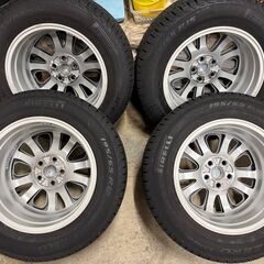 バリ山★５０プリウス純正ホイールスタッドレス４本セット195/65R15　４本　100 4H ウイッシュ　アリオン　プレミオの画像