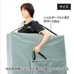 【ほぼ新品！】 10か月のみ使用 軽量 折り畳み (有孔)マッサージベッド バニラ キャリーバック付の画像