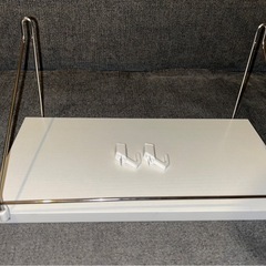 . 【おしゃれな吊り下げ式】ワイヤー ウォールシェルフ 壁掛け棚 賃貸OKの画像