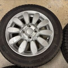 バリ山★33ラパン純正スタッドレス★スペーシア・ワゴンＲなどにも155/65R14　４本セットの画像