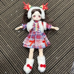 新品 クリスマスギフト・クリスマス服・人形セット 着せ替えドール　30cm の画像