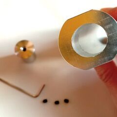 未使用 汎用 アルミニウム製ハンドブレーキ保護カバー ハンドブレーキスリーブ シルバーの画像