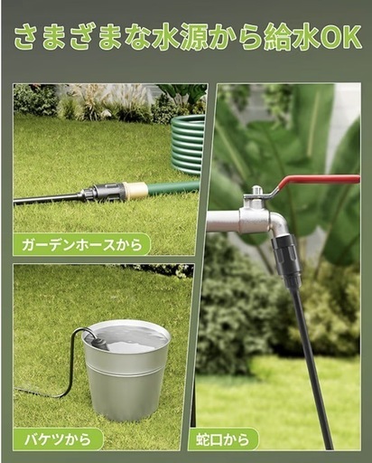 【新品未使用】コードレス高圧洗浄機 990 PSI 21V 大容量バッテリー式 充電式