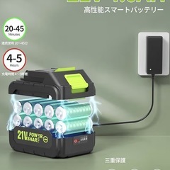 【新品未使用】コードレス高圧洗浄機 990 PSI 21V 大容量バッテリー式 充電式 の画像