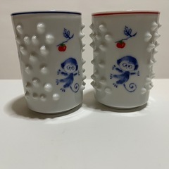 夫婦湯呑み　ツボ付き湯呑み 健脳 手のツボの画像