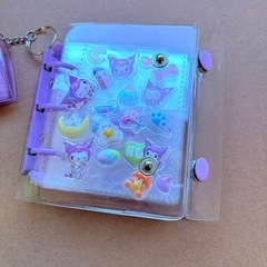 新品　複数在庫 A8 3Dシール帳　透明ファイル10枚付き　ミニキーホルダー式シール帳付き　（写真のシールなし) の画像