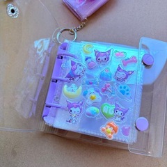 新品　複数在庫 A8 3Dシール帳　透明ファイル10枚付き　ミニキーホルダー式シール帳付き　（写真のシールなし) の画像