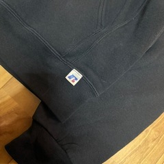 00s RUSSELL リバースタイプ パーカー フーディ 黒 S ラッセルの画像