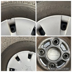 軽自動車 PCD100 145/80R12 スタッドレスタイヤ 軽トラ 軽バンの画像