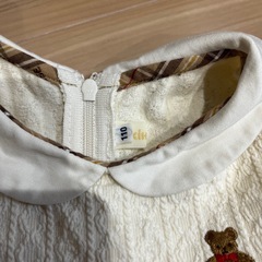 ミキハウス　ベアワンピースの画像