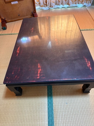 ちゃぶ台黒 (ryu) 尾道のテーブル《座卓、ローテーブル》の中古