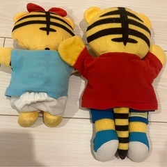 こどもちゃれんじ　しまじろう&はなちゃん　パペットぬいぐるみの画像