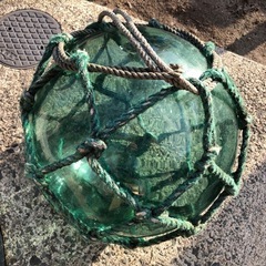 ⭐️③魚具、ガラスの浮き球、縁起物、アンテーク、珍品、貴重な吹きガラス製法。の画像