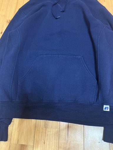 00s RUSSELL リバースタイプ パーカー フーディ 濃紺 M ラッセル