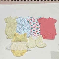 70サイズ　まとめ　ベビー服　冬物　女の子　大量 ２０枚の画像