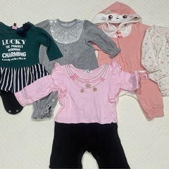 70サイズ　まとめ　ベビー服　冬物　女の子　大量 ２０枚の画像