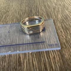 ゴールド デザインリング 刻印あり 585RGの画像