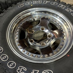 JB23 JB64 ジムニー WORK crag 深リム　215/75R15 CF3000 6.5ｊ139.7 5H 4本セット　15インチの画像