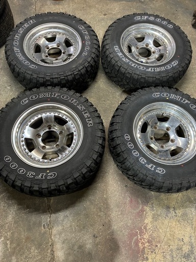 JB23 JB64 ジムニー WORK crag 深リム　215/75R15 CF3000 6.5ｊ139.7 5H 4本セット　15インチ