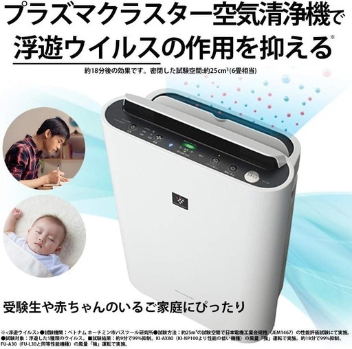 50%OFF】Sharp 加湿空気清浄機 KC-L50-W (ueda) 九段下の季節、空調