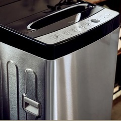 ハイアール　全自動洗濯機 URBAN CAFE SERIES(アーバンカフェシリーズ) ステンレスブラック JW-XP2C55F-XK [洗濯5.5kg /簡易乾燥(送風機能) /上開き]の画像