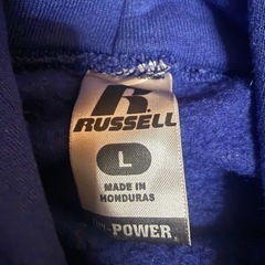 00s RUSSELL パーカー フーディ プルオーバー 薄紫 ラッセル Lの画像