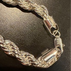 極太8mm50cm925ロープチェーンネックレスの画像