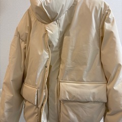 GU HEAT パデッドダウンジャケット クリームの画像