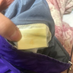 パープルナイロンジップパーカーの画像