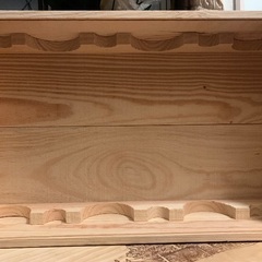 ワイン木箱（6本用）蓋有りの画像