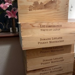 ワイン木箱（6本用）蓋有りの画像