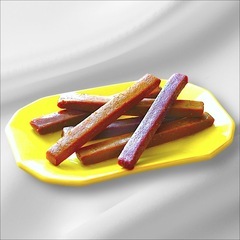 ペット用品《きなり》 犬用　しっとりやわらかジャーキー ハロウィンアソートパック 紫いも・かぼちゃ 各6本 計12本の画像