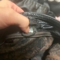 ロング革ジャケットの画像