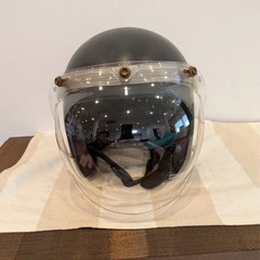 HJQヘルメット　Mサイズ57-58cm バブルシールド付きの画像