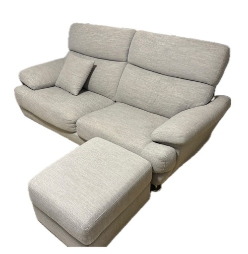 ニトリ　３人掛けソファ＋オットマン　（Nポケット A13 DR-MGY）