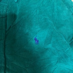 ラルフローレン コーデュロイ BLAKE シャツ 緑 ポニー刺繍の画像